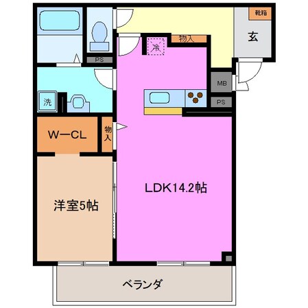 霞ケ浦駅 徒歩14分 3階の物件間取画像